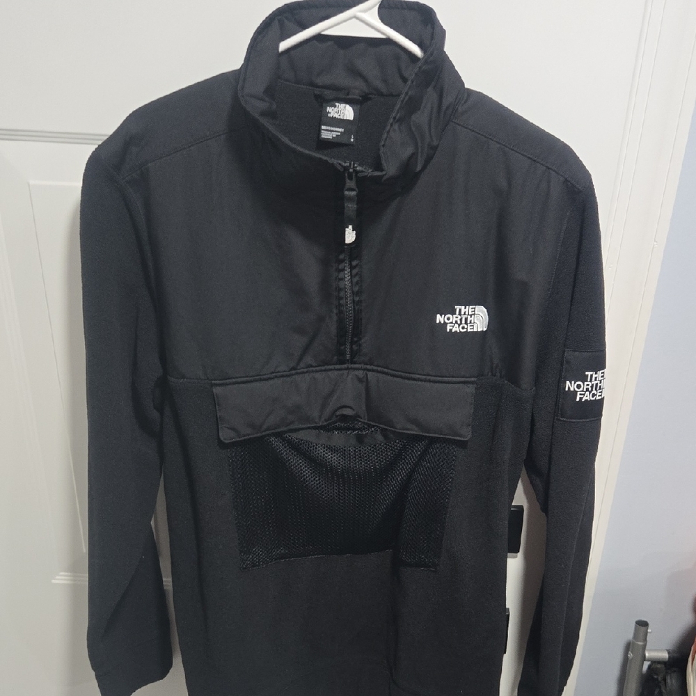 The North Face Black Quarter-Zip Pullover with Mesh Pocket